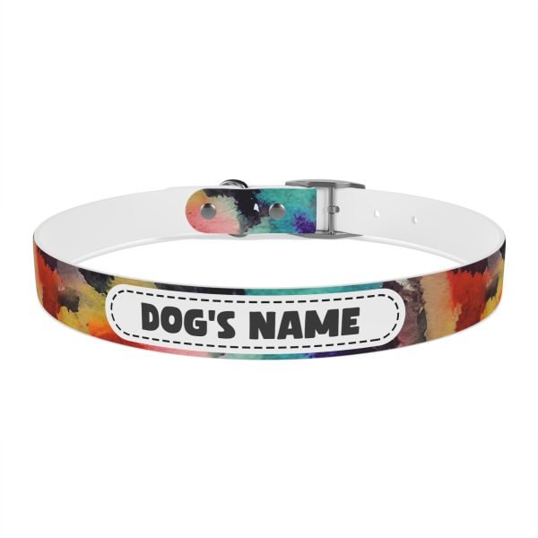 Personalized Pet Dog Collar Abstract Watercolor - Image 16