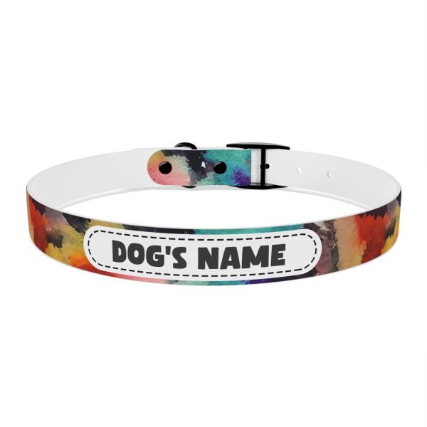 Personalized Pet Dog Collar Abstract Watercolor - Image 14