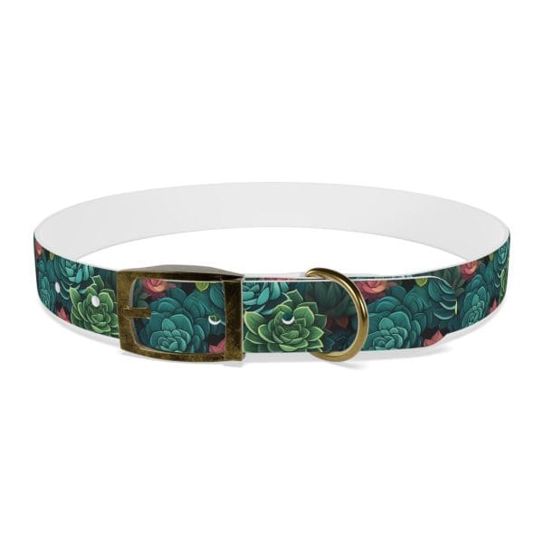 Personalized Pet Dog Collar Succulent Oasis for your Doberman - Image 15