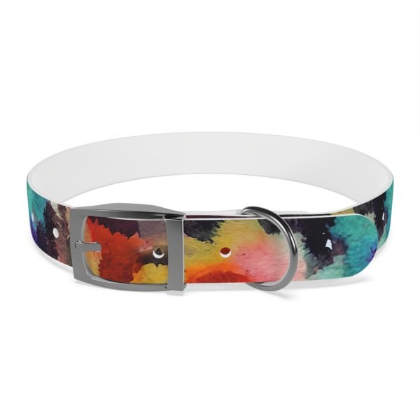 Personalized Pet Dog Collar Abstract Watercolor - Image 11