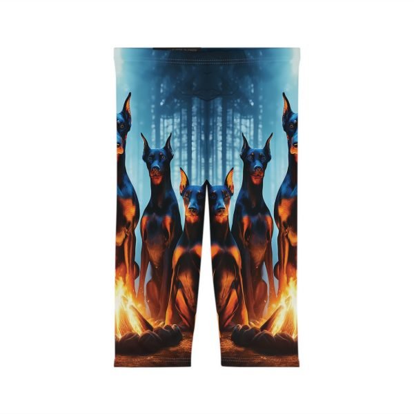 Campfire Dobermans Capri Leggings - Image 3