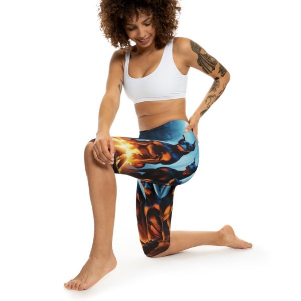 Campfire Dobermans Capri Leggings - Image 5