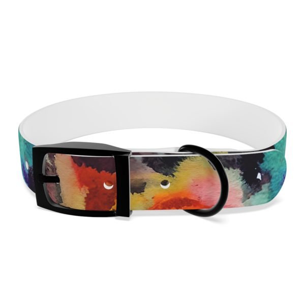 Personalized Pet Dog Collar Abstract Watercolor - Image 5