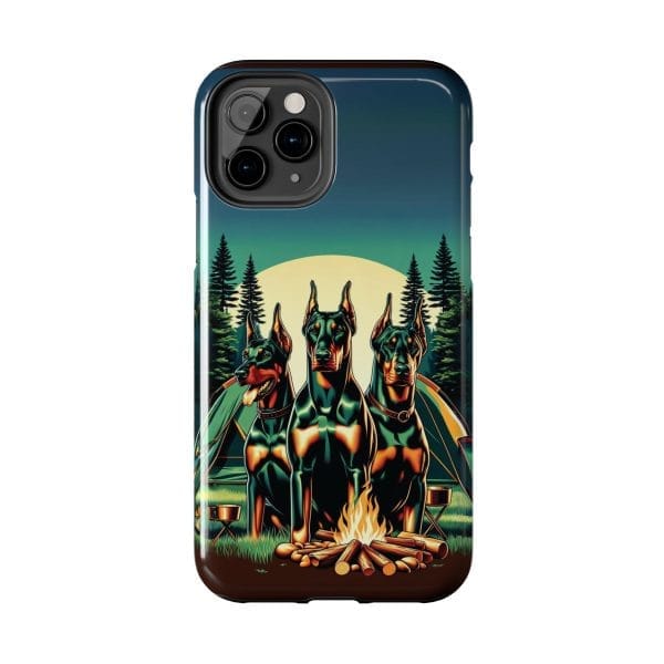 campfire dobermans phone case