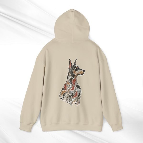 "Built for Loyalty" Abstract Doberman Pullover Hoodie – Trendy & Artistic Unisex Streetwear for Dog Lovers - Image 18