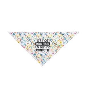 it's not dog hair, it's canine confetti pet bandana