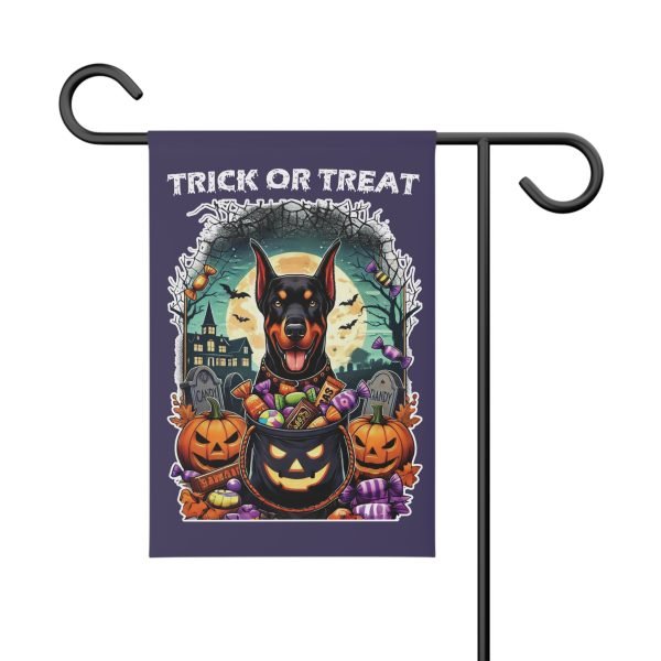 Garden Banner - Trick Or Treat Doberman - Image 4