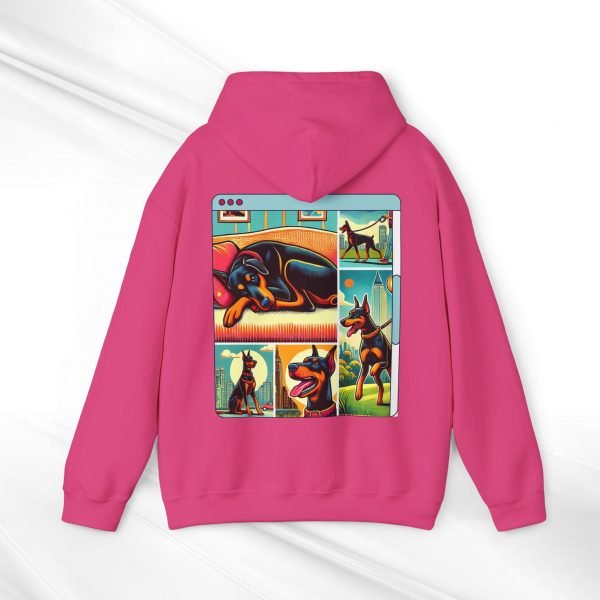 "DobeLife" Pullover Hoodie – Whimsical & Trendy Graphic Streetwear for Dog Lovers - Image 2