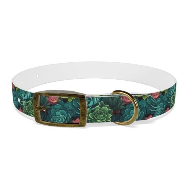 Personalized Pet Dog Collar Succulent Oasis for your Doberman - Image 5