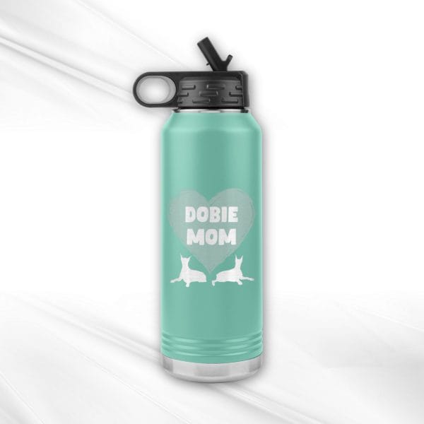 Dobie Mom 32oz Insulated Water Bottle - Laser Engraved, BPA-Free, Available in 4 Colors - Image 4