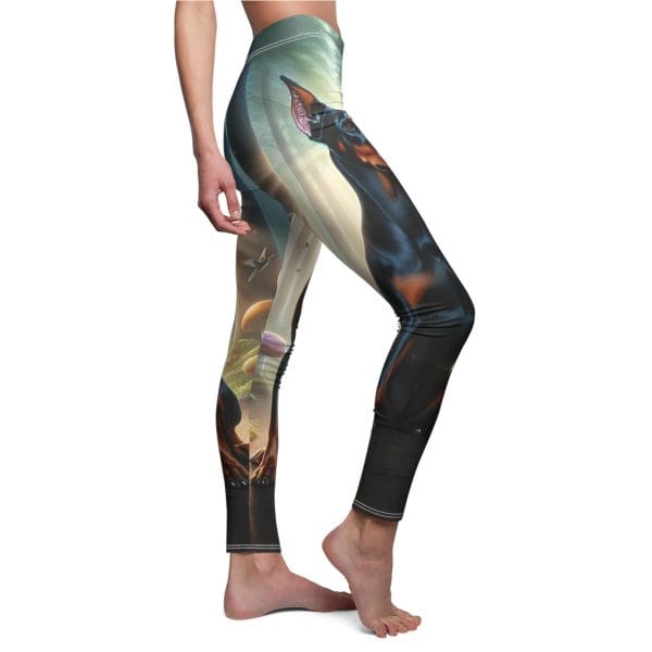 Majestic Doberman Forest Dream Leggings - Image 2