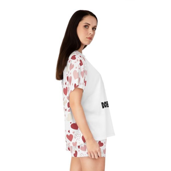Women's Pajama Set - Dobie Mom Valentine Hearts Two-Piece Pajamas - Image 4