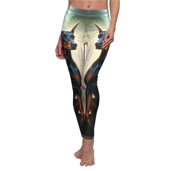 Majestic Doberman Forest Dream Leggings