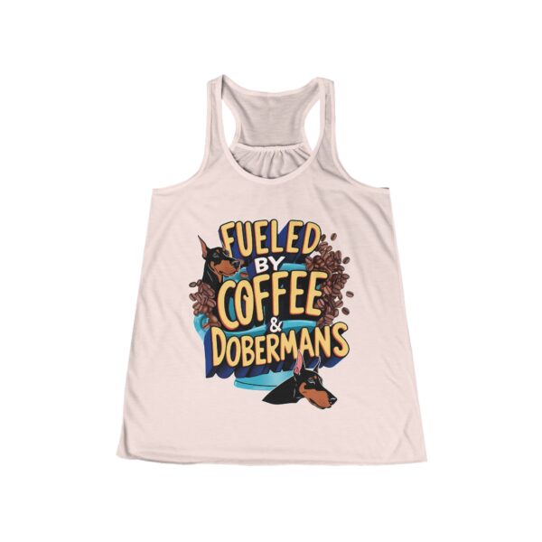 Coffee & Doberman Lovers Tank Top - "Fueled by Coffee & Dobermans" - Image 9