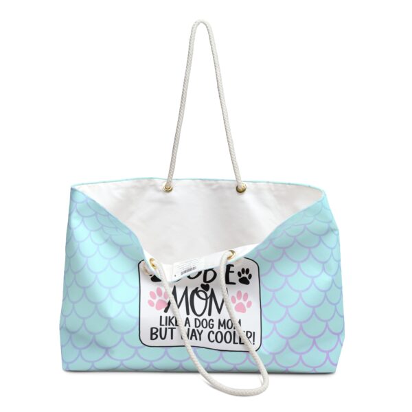 Travel Tote Weekender Bag - Mermaid Dobie Mom Dog Lover - Image 3