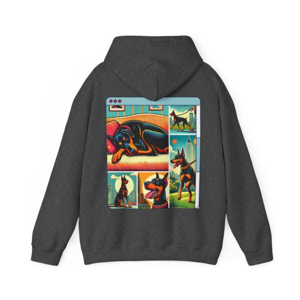 "DoberLife" Unisex Doberman Hoodie – Whimsical & Trendy Graphic Streetwear for Dog Lovers - Image 11