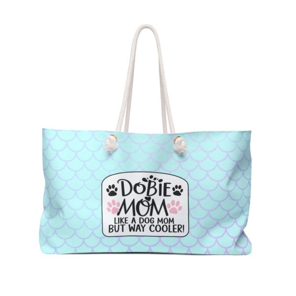 Travel Tote Weekender Bag - Mermaid Dobie Mom Dog Lover