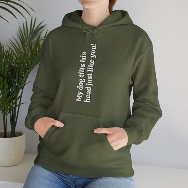 Dog's Head Tilt Quirky Dog Meme Hoodie - Image 2