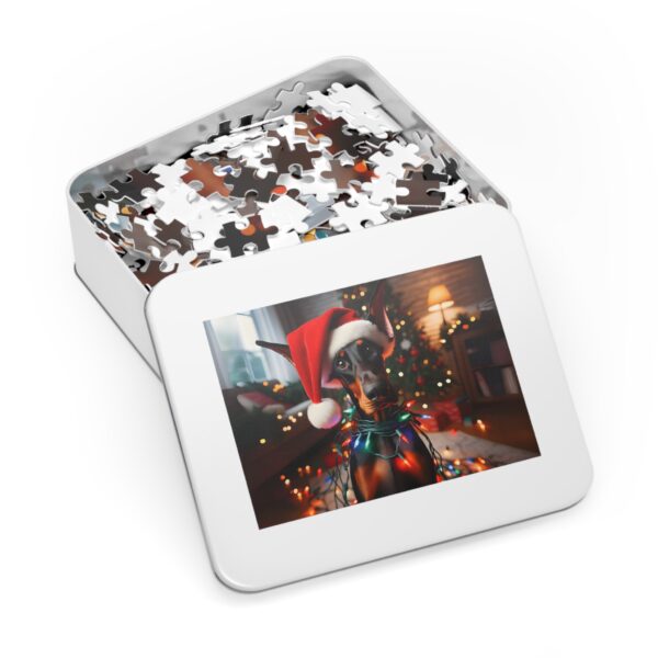 Santa Doberman Christmas Puzzle – 500-Piece Collector’s Edition - Image 3