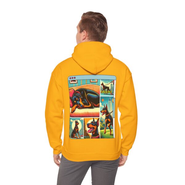 "DoberLife" Unisex Doberman Hoodie – Whimsical & Trendy Graphic Streetwear for Dog Lovers - Image 9