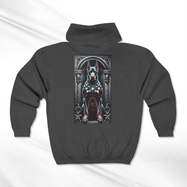 Guardian of the House Doberman Hoodie with Zipper – Bold Comfort for Fierce Loyalty - Image 8