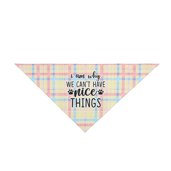 Pet Bandana Plaid Bandana Pastel Plaid