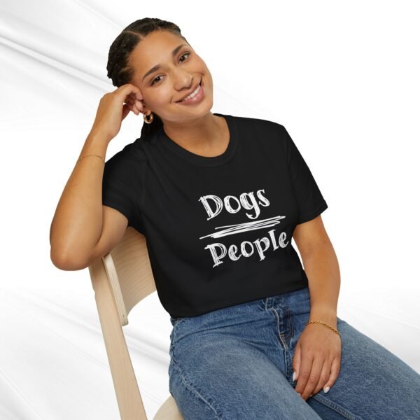 Dog Lover Unisex Tee "Dogs Over People" - Image 5