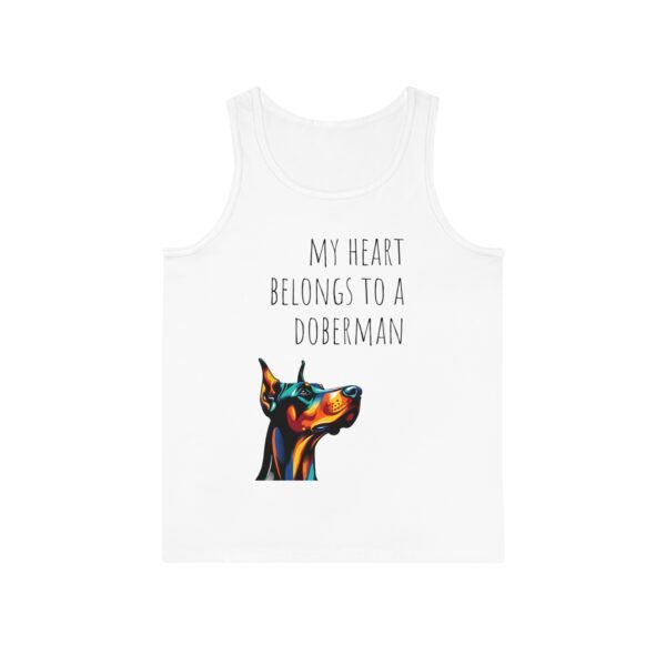 Doberman Tank Top - My Heart Belongs To A Doberman - Image 3