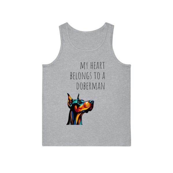 Doberman Tank Top - My Heart Belongs To A Doberman - Image 5