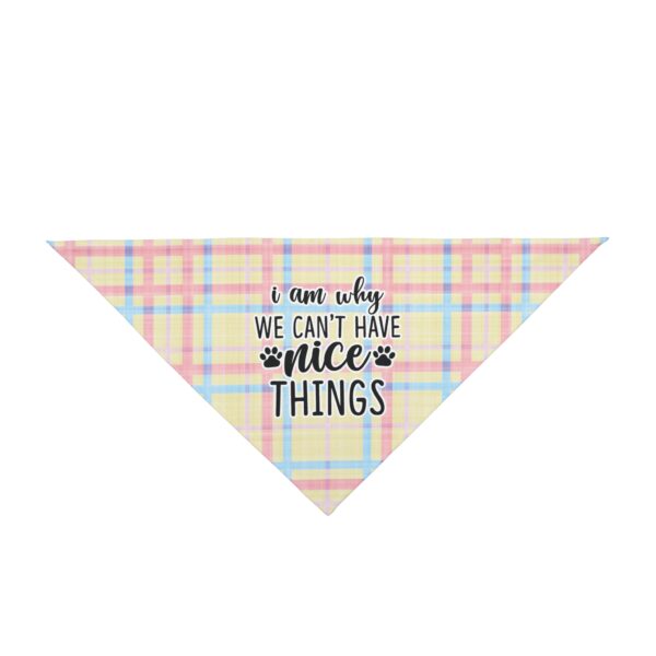 Pet Bandana Plaid Bandana Pastel Plaid - Image 4