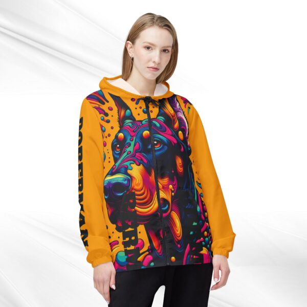 Psychedelic Doberman Windbreaker Jacket - Image 2