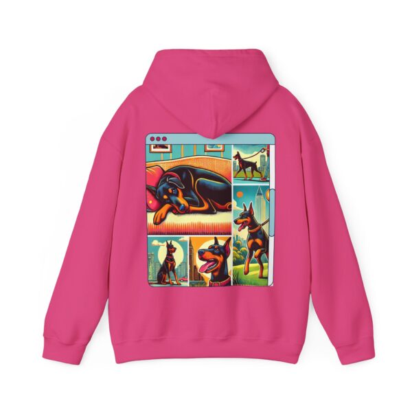 "DoberLife" Unisex Doberman Hoodie – Whimsical & Trendy Graphic Streetwear for Dog Lovers - Image 5