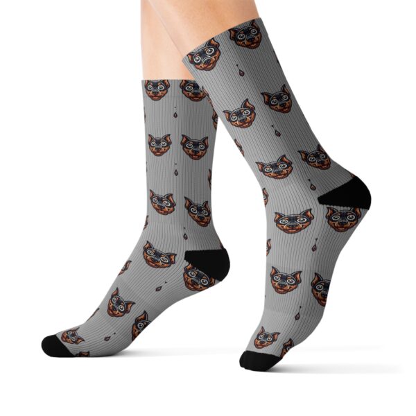 Whimsical Doberman Design Socks - Fun Gift for Dog Lovers