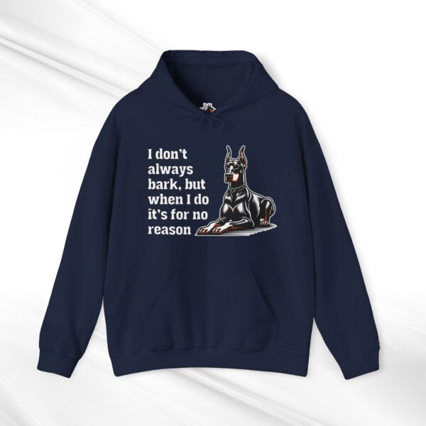 Doberman Hoodie "I don't always bark" (IYKYK) - Image 5