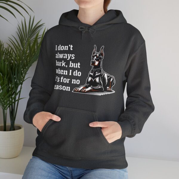 Doberman Hoodie "I don't always bark" (IYKYK) - Image 10