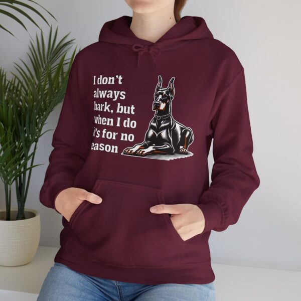 Doberman Hoodie "I don't always bark" (IYKYK) - Image 8