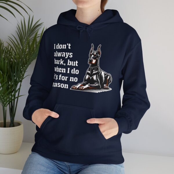 Doberman Hoodie "I don't always bark" (IYKYK) - Image 6