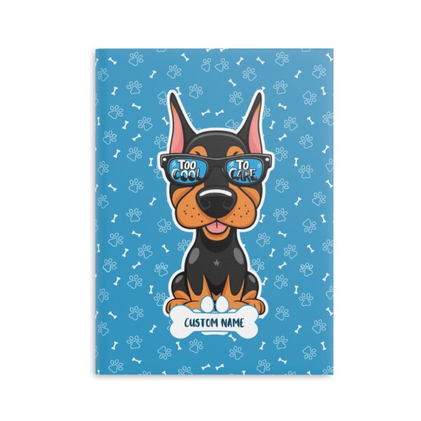 Personalized Dog Lover's Hardcover Notebook - Puffy Cover, Cute Puppy Design - Image 2