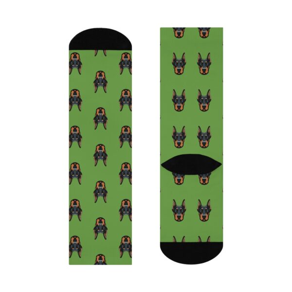 Funny Doberman Crew Socks - Cushioned Support for Dog Lovers - Image 3