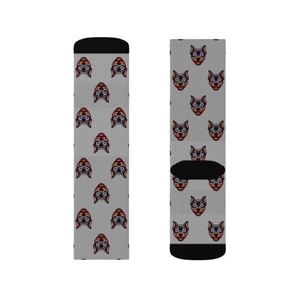 Whimsical Doberman Design Socks - Fun Gift for Dog Lovers - Image 8