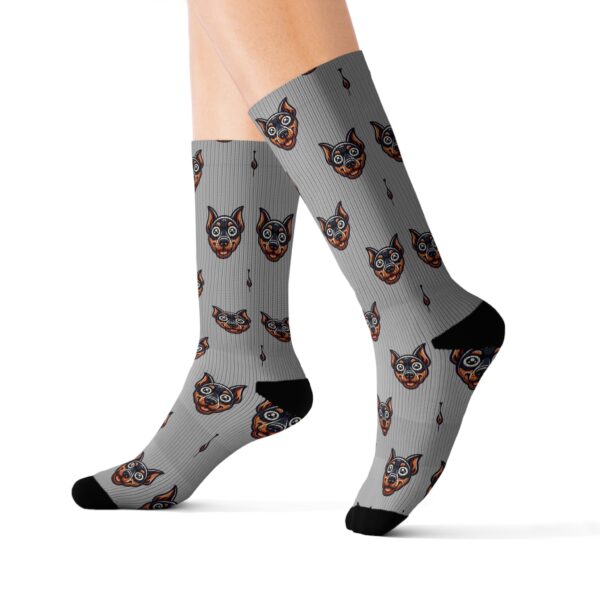 Whimsical Doberman Design Socks - Fun Gift for Dog Lovers - Image 7