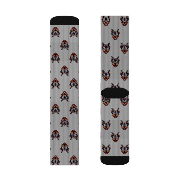 Whimsical Doberman Design Socks - Fun Gift for Dog Lovers - Image 2