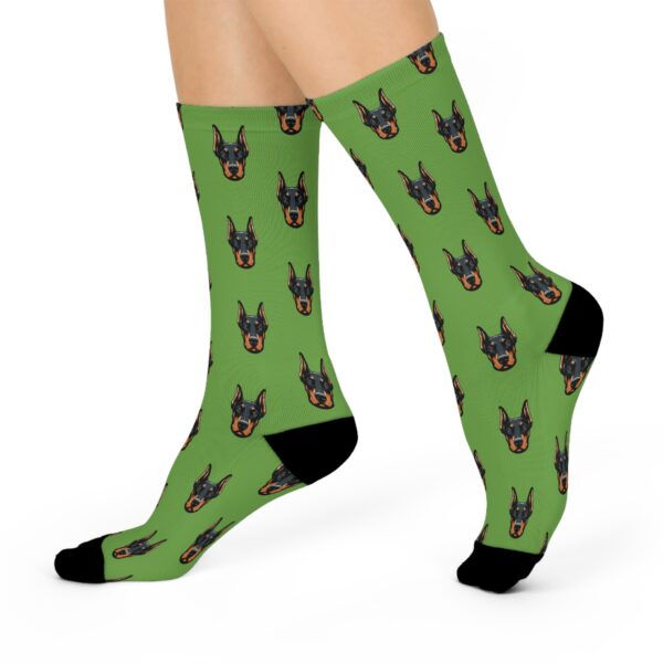 Funny Doberman Crew Socks - Cushioned Support for Dog Lovers