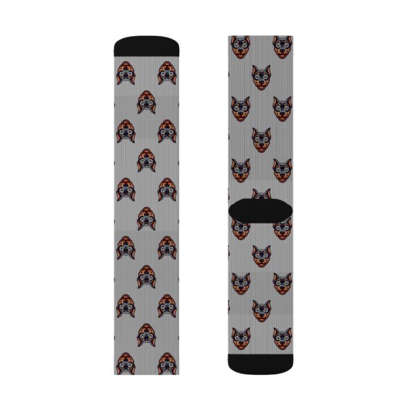 Whimsical Doberman Design Socks - Fun Gift for Dog Lovers - Image 3