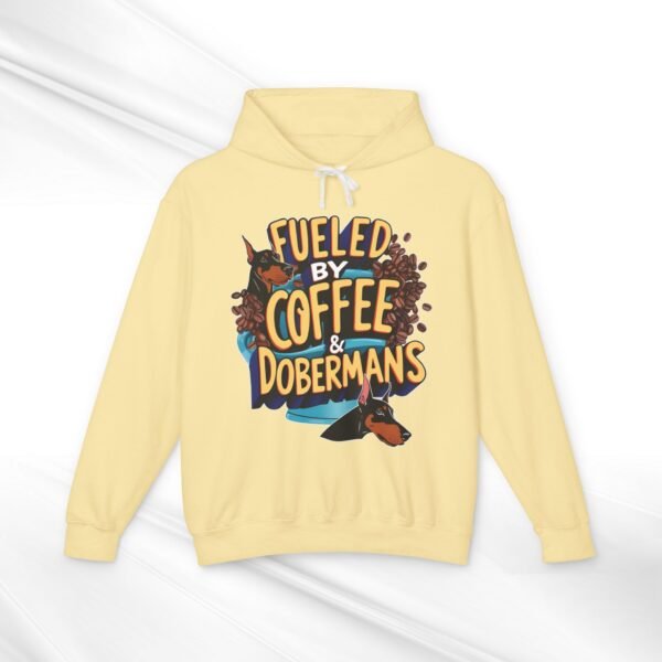 Coffee & Dobermans Lightweight Hoodie - Image 12