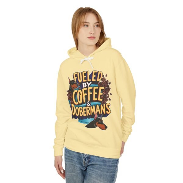 Coffee & Dobermans Lightweight Hoodie - Image 13