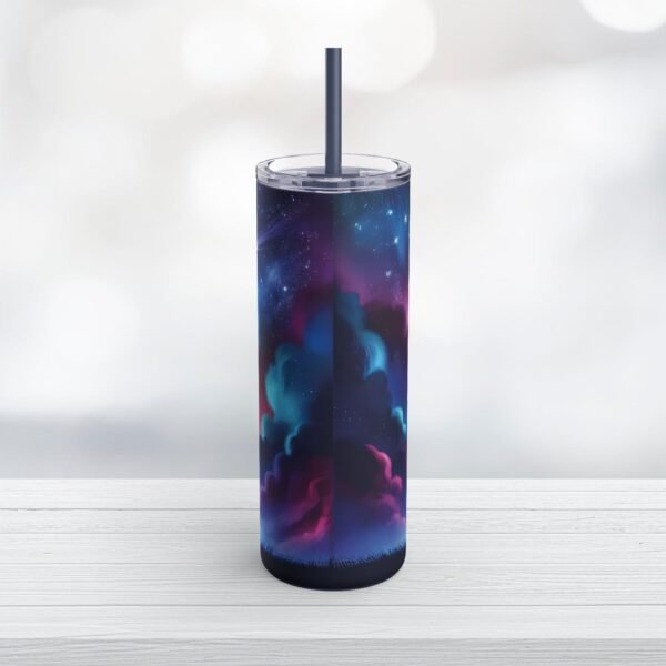Tumbler Cup - Celestial Doberman Design, 20oz With Lid And Straw - Image 4