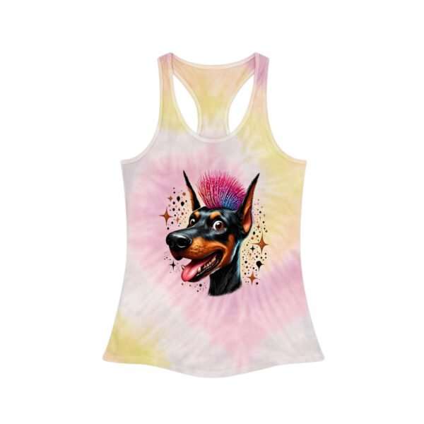 Funny Tie Dye Doberman Racerback Tank Top for Pet Lovers - Image 7