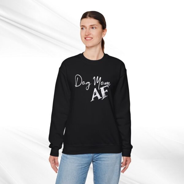 Dog Mom AF Crewneck Sweatshirt - Image 4