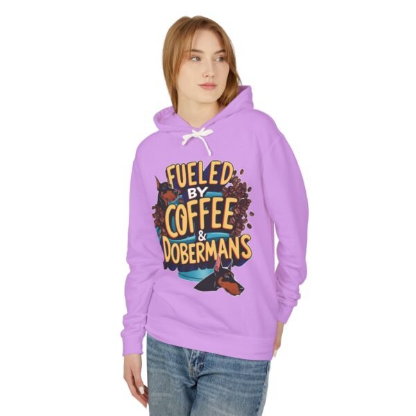 Coffee & Dobermans Lightweight Hoodie - Image 5